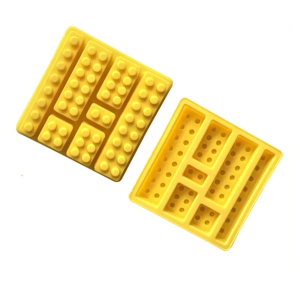Multi-Size Building Block Ice Cube Candy Mold, Cute Silicone Mold for Building Block Chocolate Candy and Cake