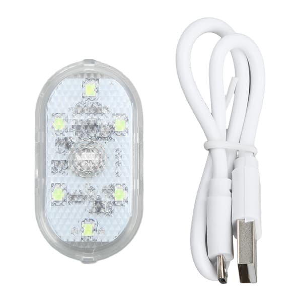 LED Car Lamp with Touch Control, Mini Night Atmosphere Light for Car Interior, Built-in Battery, Ice Blue
