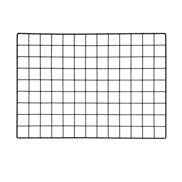 DIY Iron Frame Grid Wall Shelf Wall Mounted Mesh Panel Wall Art Display Organizer 0.5 0.5