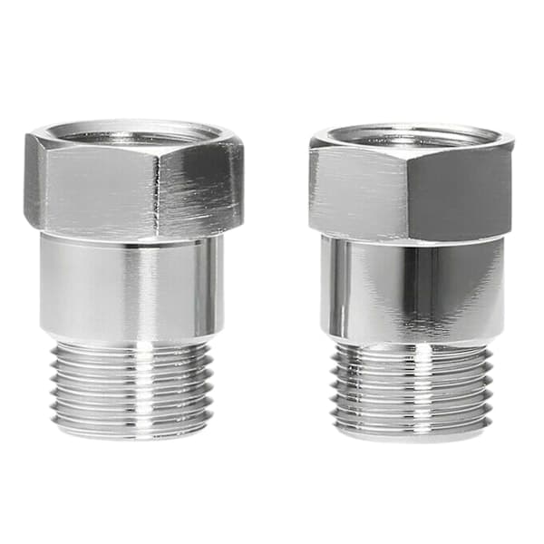 2 stk. O2 Sensor Afstandsgevind Universal M18 X 1.5 Bilmotor Lampe Ilt Sensor Forlængeradapter