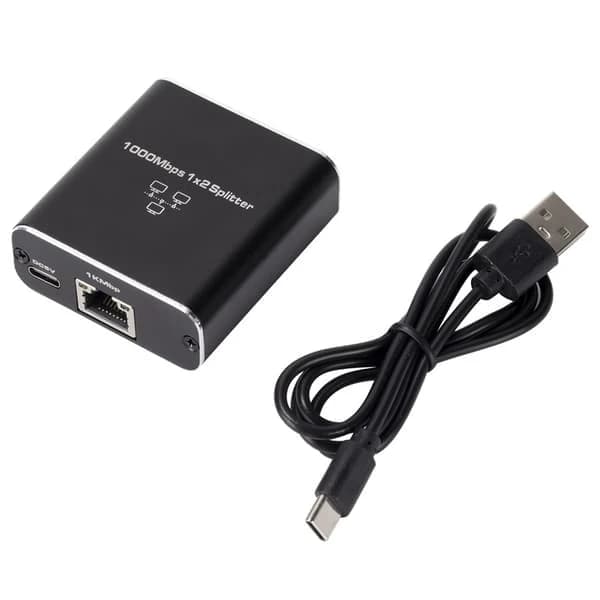 TS-RJ45-Splitter 1 to 2 for 1000M Network