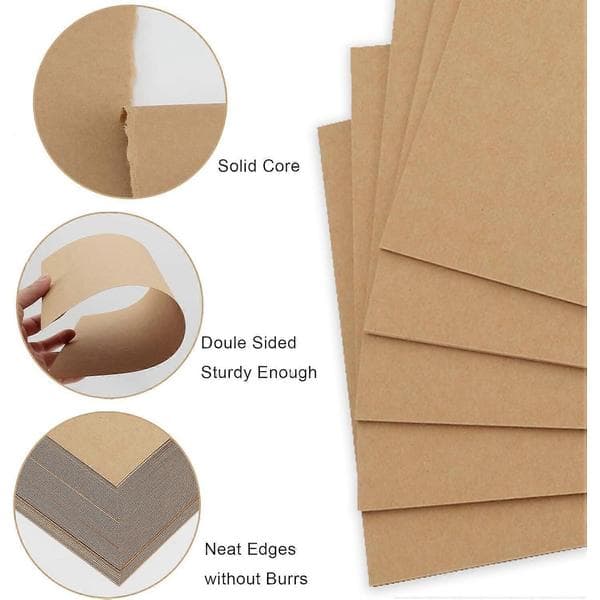 Practical and Beautiful A4 Brown Kraft Cardboard Blank Stock Printer Paper Wedding Label Packaging Card