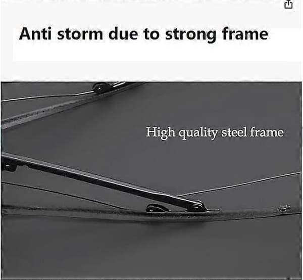 Automatic Opening and Closing 10-Rib Double Layer Windproof Travel Umbrella Teflon Coated Compact Mini Folding Parasol