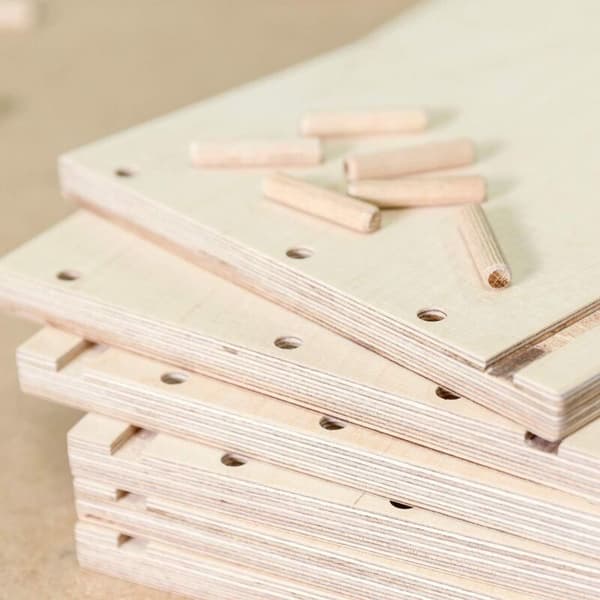 400 stk treplugger 8 mm x 40 mm - massive bøkplugger ideelle for trefræsere - egnet for borejigg/boreguide