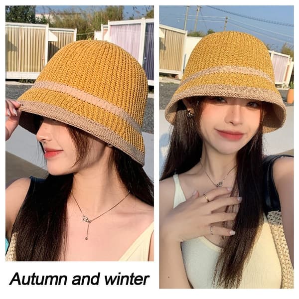Neulottu Bucket Hat Bob Cap BEIGE