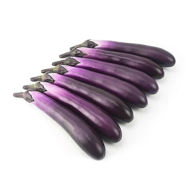 Lifelike Artificial Eggplants Simulation Fake Vegetables Photo Props Home Kitchen