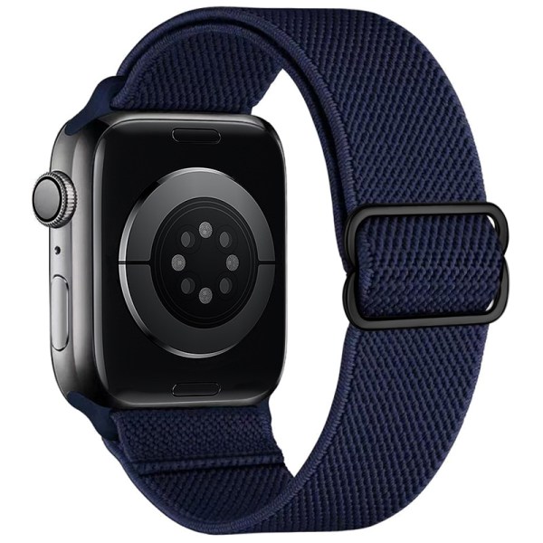 Apple Watch rem iwatch Justerbar elastisk nylon rem mörkblå 38/40/41 mm