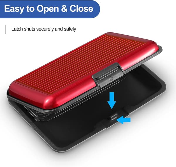 2-pakke slank mini RFID-beskyttende kredittkortholder i aluminium M