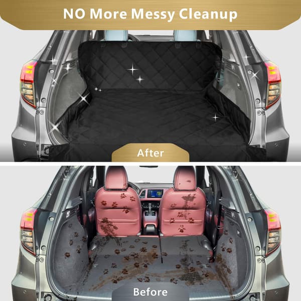 SUV Cargo Liner, Pet Protector Dog Seat Cover SUVs Sedans Vans with Bumper Flap Protector