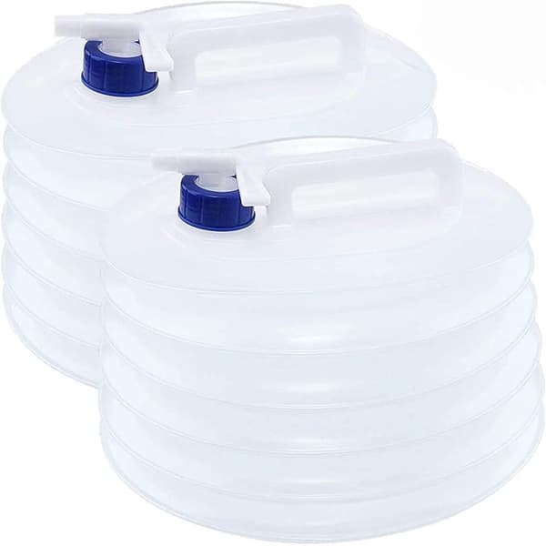 2 x 10L foldbare vandtanke, bærbare og sammenklappelige