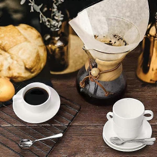 Espressoskeer, Mini Kaffeske, 13,2 cm Rustfrit Stål Små Skeer til Dessert, Sæt med 6