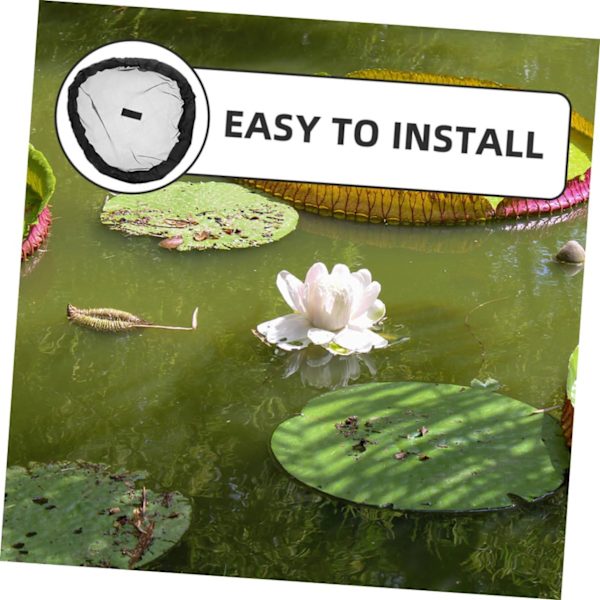 Round Plant Protector Fine Mesh Net Pond Net Fish Safe Floating Barrier Polyester Net
