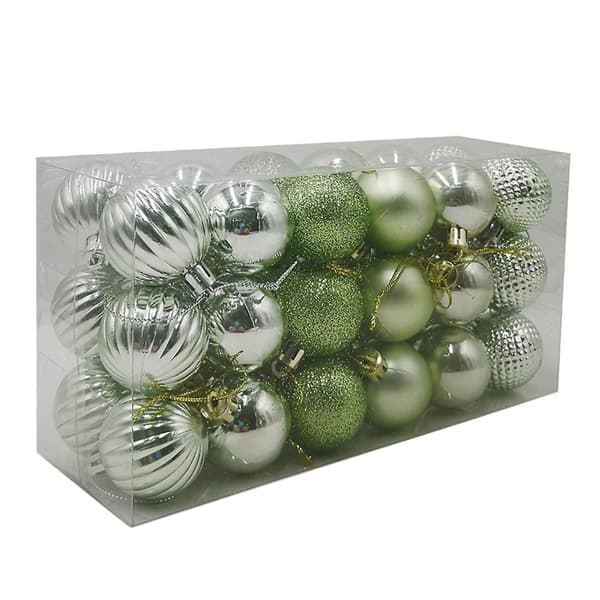36-pack julgranspynt set mini okrossbara julgranskulor