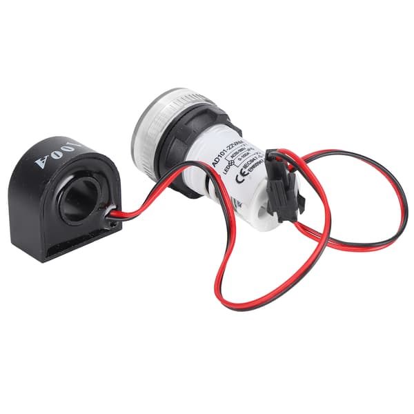 Universal 2-skjerms AC spenningsindikatorlampe 60 til 500V Hvit