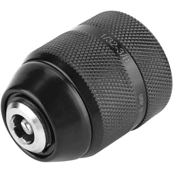 3/8 Drill Chuck, 0.8mm-10mm Shank Conversion Chuck, Electric Drill Chuck Adapter, Threaded Keyless Drill Chuck for Handheld Electric Drill