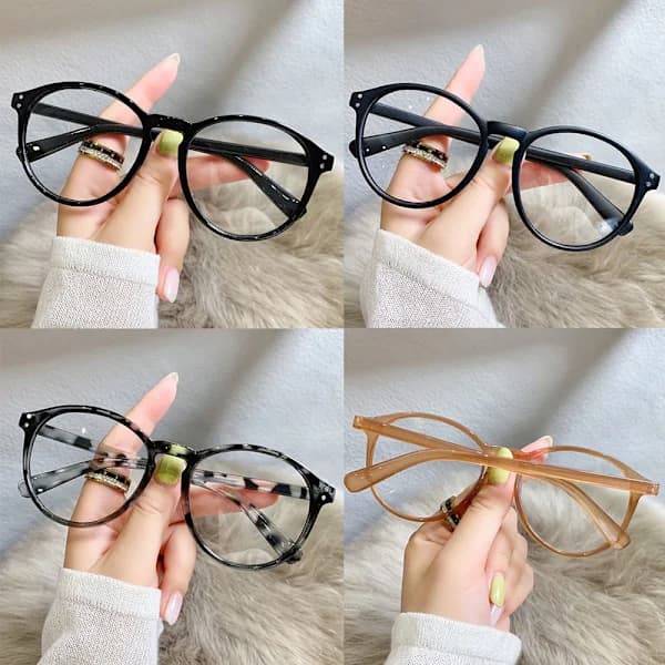 Brun Svart Leopardmønstrede Anti Blått Lys Briller Damer Herrer Databriller leopardtrykk, A