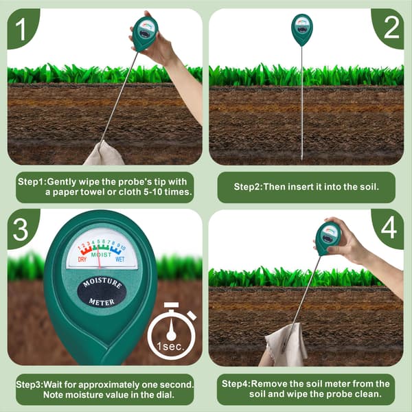 Long Probe for Deep Soil Moisture Meter, Water Monitoring Indicator Sensor