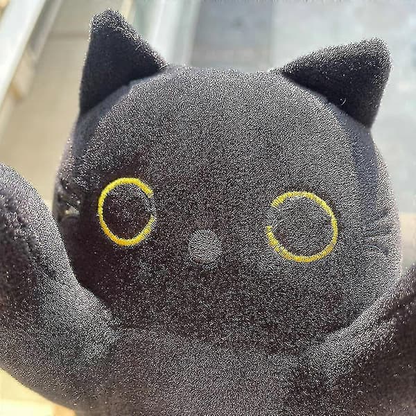 Lång Svart Katt Lång Katt Kudde Lång Katt Kudde Katt Sovkudde Sängkudde [DB]