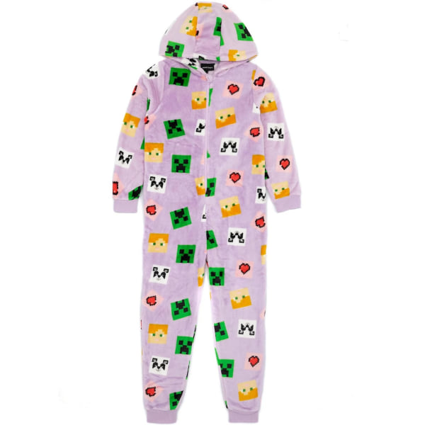 Minecraft - Pyjamas för tjejer NS7042 (146-152) (Pastelllila)