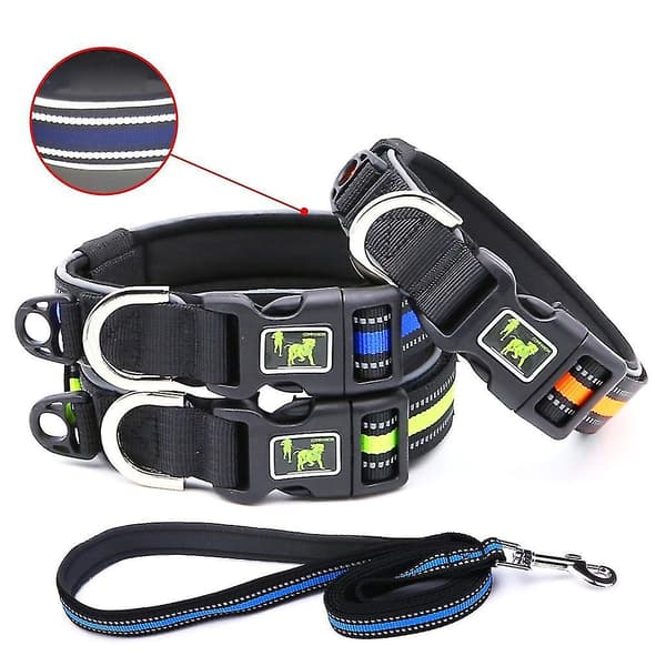 Reflective Polyester Dog Collar, Adjustable for Kittens and Small Dogs