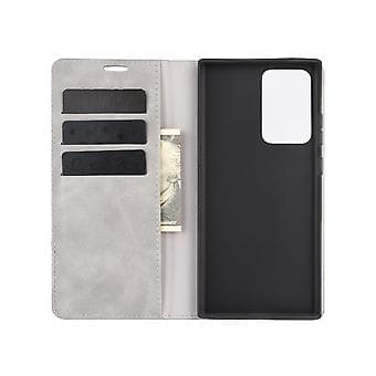 Magnetisk Læder TPU-etui til Galaxy Note20 Ultra (Grå)