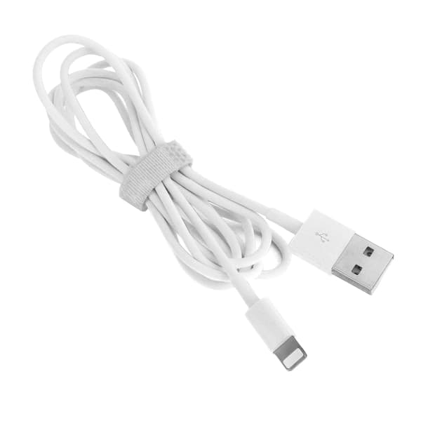 2-pak USB-opladerkabel Bærbart datakabel PVC-opladerkabel Kompatibel med iPhone 12 Hvid 0.1 0.1