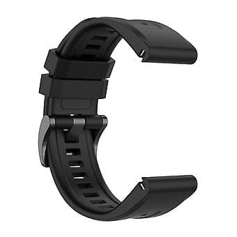Silikonebånd til Garmin Fenix 7S (Sort)
