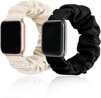 Et sæt med 2 erstatningsarmbånd kompatible med Apple Watch
