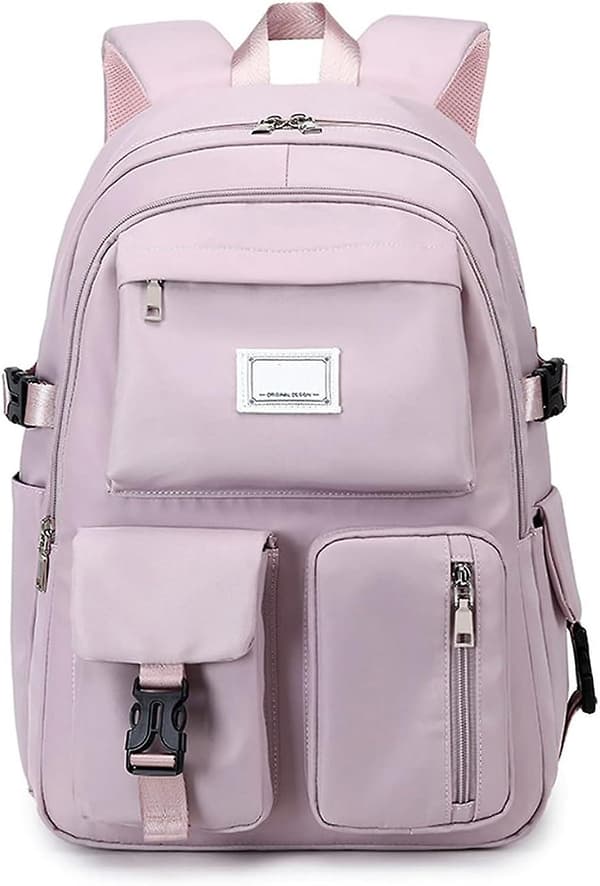 Large Capacity Backpack, Multi-Pocket Backpack Waterproof School Backpack - Purple Purple
