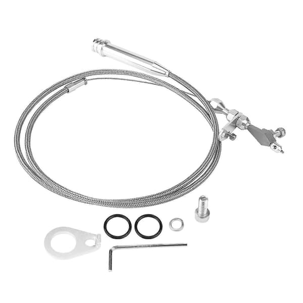 700R4 flätad kickdown-kabel, transmissionsdetent för alla GM Chevy, Pontiac, Oldsmobile, Buick