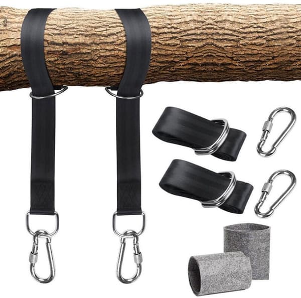 Hammock Mounting Kit with 2 Shoulder Protectors and 2m Cable Compatible with Hammocks Max Load 200 kg