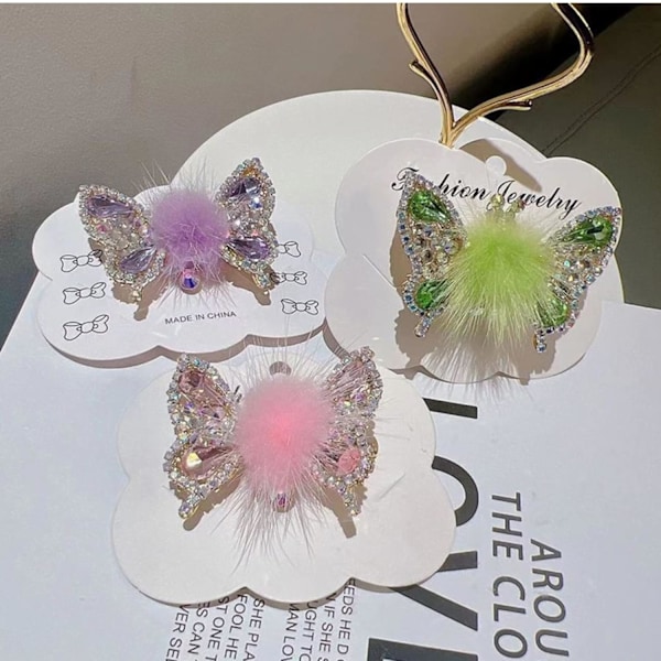 1 kpl Lentävä Perhonen Hiusneula, 2023 Uusi Kiiltävä Hiuspihdit Barrette Eleganti Metalli Sivuklipsu Naisille Tytöille, Perhonen R