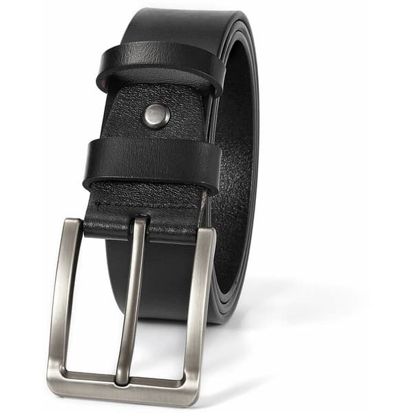 Läderbälte för män, avslappnade jeans, legeringsspänne, 38 mm bredd