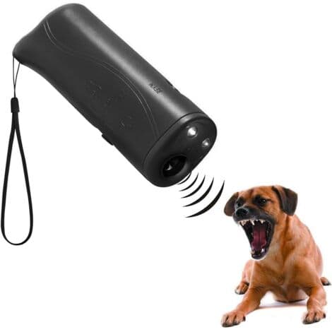 Ultrasonic LED Dog Repeller - 3-in-1 Anti-Bark Device - Training Control - Portable and Easy to Use