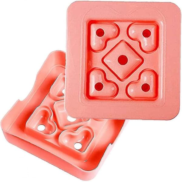 Sandwichform, DIY Kjeksreduserer Mini Hjerteform Bento Box Toast Brødskjærerform, Rosa 1 stk