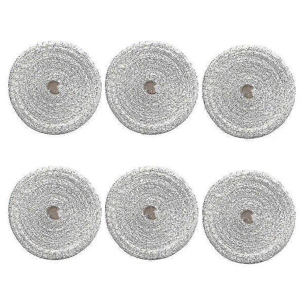 6 Rolls Meat Net Roll Cotton Thread Elastic Meat Ham Net Sausage Net