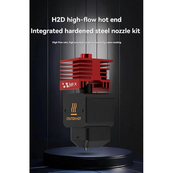 2X til Bambu Lab H2D Hotend High Flow Ekstruder Samling H2D Dyse Hf 0.4mm Hot End Printhoved Opgraderede reservedele