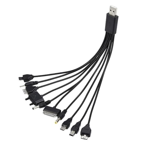 1 pc 10-in-1 Multifunctional Charger USB Cables For Ipod Motorola Nokia Samsung Lg Sony Ericsson Consumer Electronics Data Cables