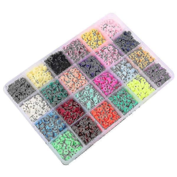 Afstandsstykker til smykker, skiveperler 6 mm til smykkefremstilling