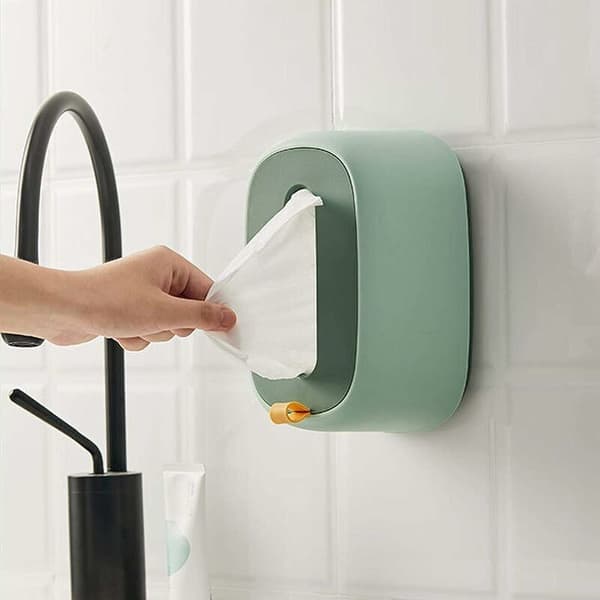 Wet Wipe Holder - Wall-mounted container for wet wipes and tissues, wet wipe storage, for home, office, dorm, kitchen, bathroom