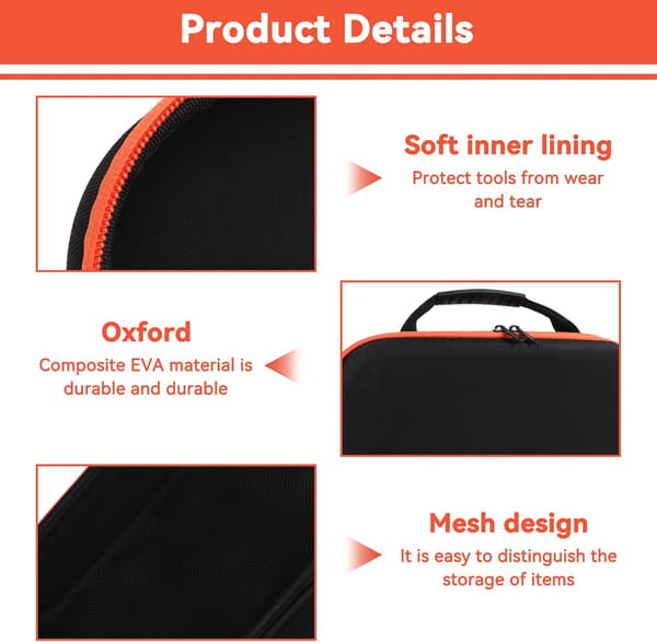 (S)Electric Drill Storage Bag, Tool Bag, Tool Container Oxford Cloth, Accessory Storage Bag Cu