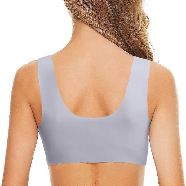 Full Cup Front Closure Bra Strong Support Wireless Large Size Technical Bra Plus Size Thin Technical Bra Everyday Underwear Bralette Sleep Bra Comfortable Bras (1 1