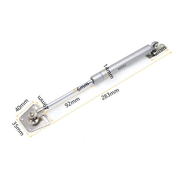 2-pack 100N/22LBS gas struts for slow-lowering drop-down desks, such as folding desks