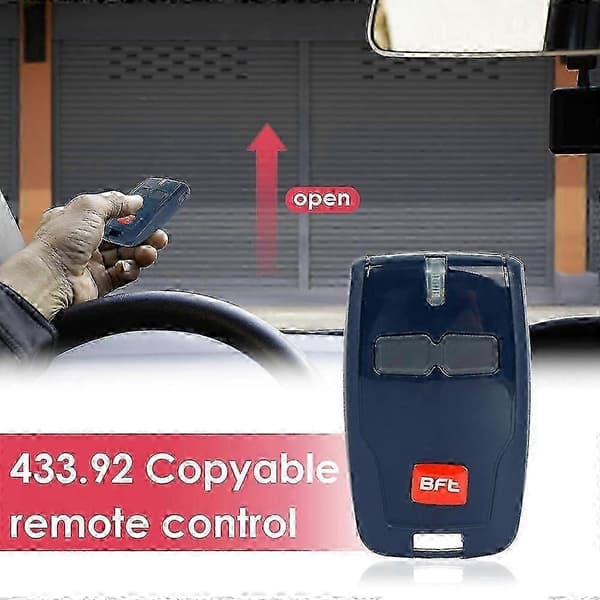 BFT 43392MHz Gate and Garage Door Transmitter Remote Control Key Fob Clone Copy Key two button two button