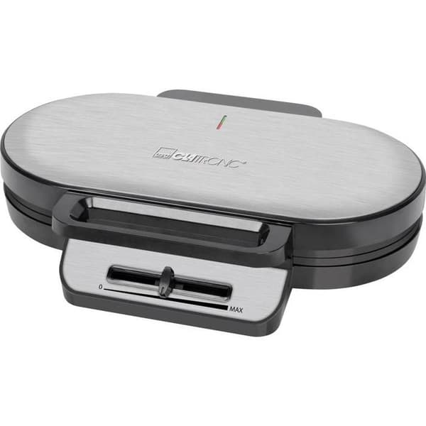 Clatron WA 3745 Dobbelt vaffeljern i rustfrit stål, sort Sort-FY-