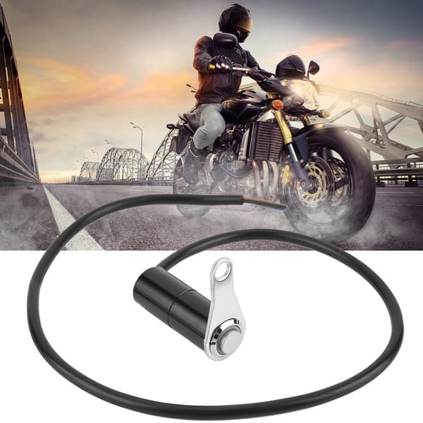 Motorcycle Handlebar LED Light Start Kill Switch Single Button Control