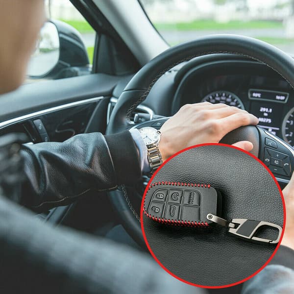 Læderetui til Jeep Grand Cherokee Chrysler Dodge Fiat