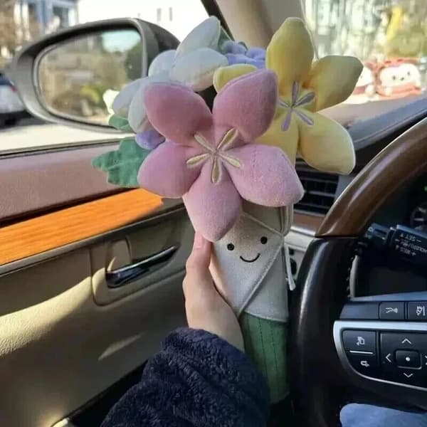 Amuseable Blombukett Gosedjur Barnpresent för Flickvän Plysch