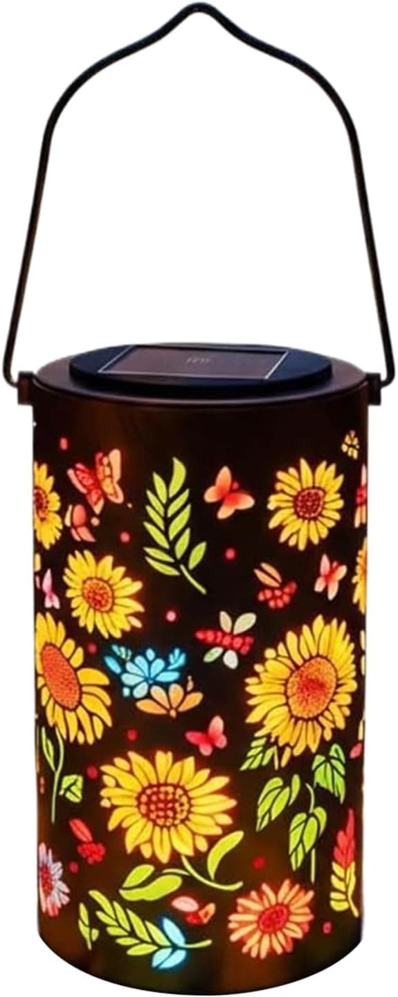 Solcellelamper til haven | Vejrbestandig LED-belysning - Solcellelamper til haven - til baghave, terrasse, balkon, gangsti, garage-FY-