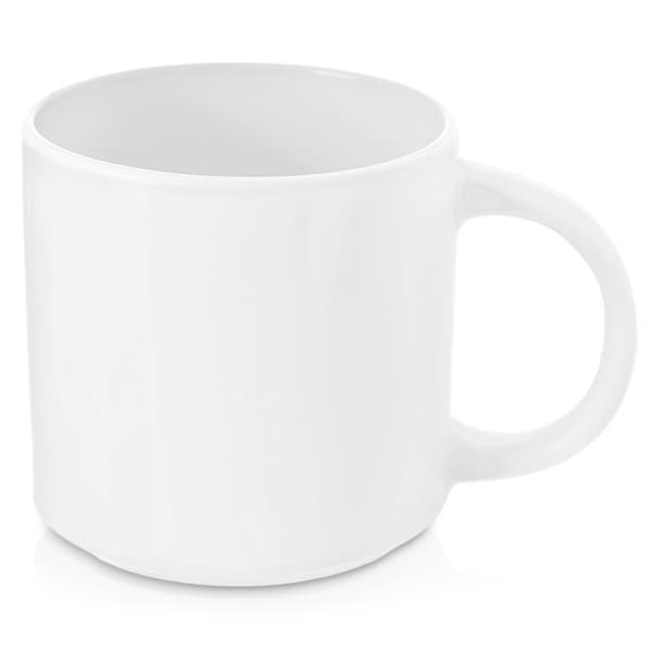 MONA hvit porselenskrus 330 ml